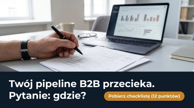 Audyt marketingu B2B: checklista 12 punktów i benchmarki (samodzielnie albo z agencją)