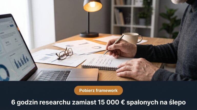 Strategia go-to-market B2B: 6 godzin researchu zamiast 15 000 € spalonych na ślepym testowaniu