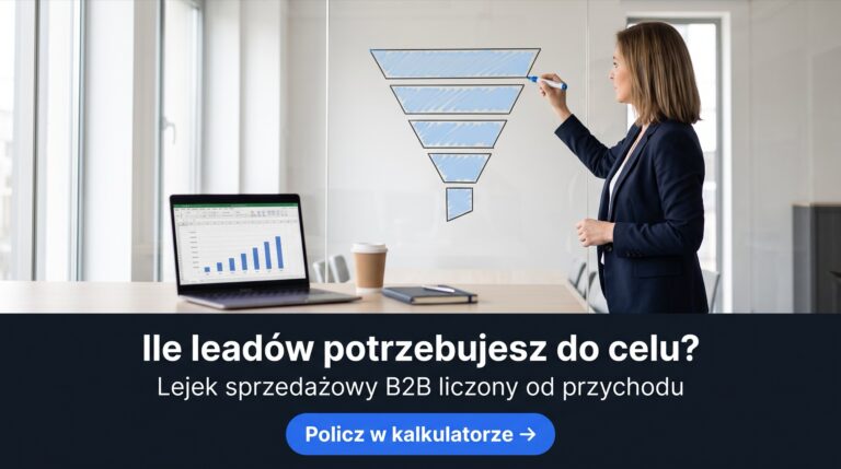 Lejek sprzedażowy B2B: etapy, konwersje i kalkulator lejka